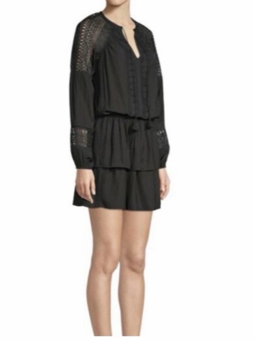 Ramy Brook Winnie Long-Sleeve Lace Panel Dress - Picture 10 of 10